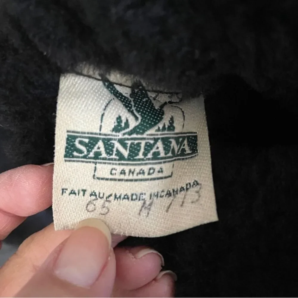 Unique Vintage black sheepskin